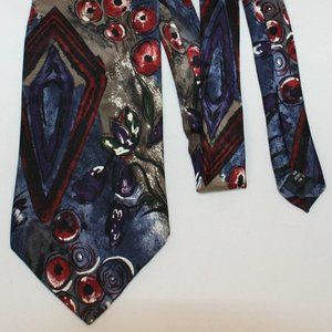 Via Europa Abstract Silk Tie